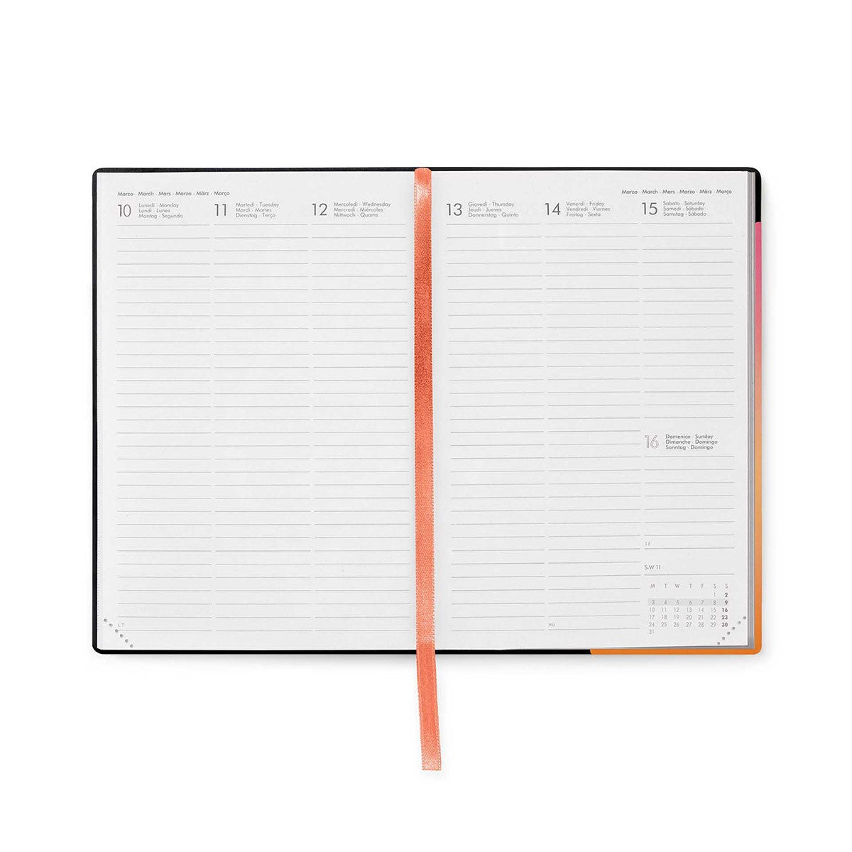 Legami Agenda 2026 Medium Week - Verticale indeling