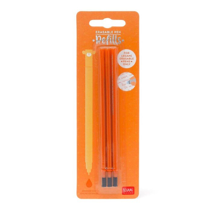 Legami Erasable Pen Navulling - Orange - 24Papershop