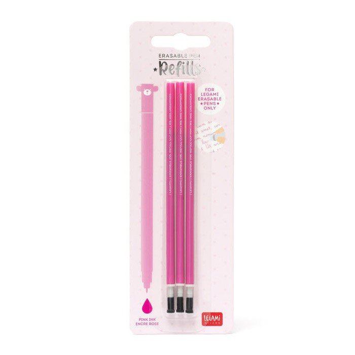 Legami Erasable Pen Navulling - Pink - 24Papershop