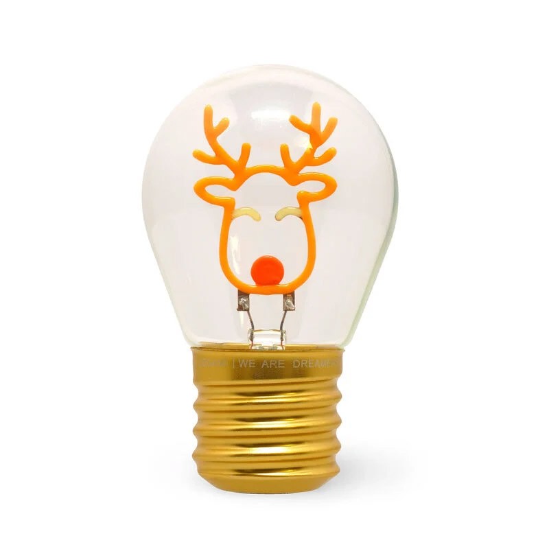 Legami Lightbulb Shaped Table Lamp - Reindeer