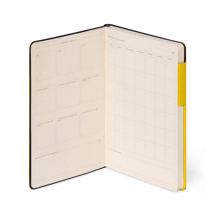 Legami My Notebook Large Yellow Freesia - Gelinieerd - 24Papershop