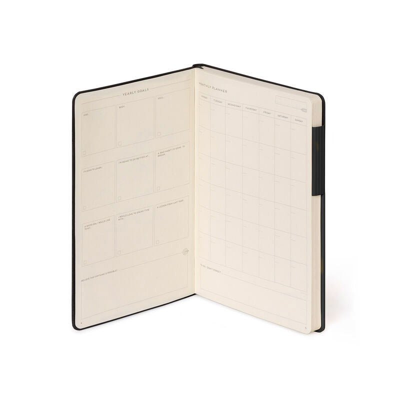 Legami My Notebook Medium Black - Blanco - 24Papershop