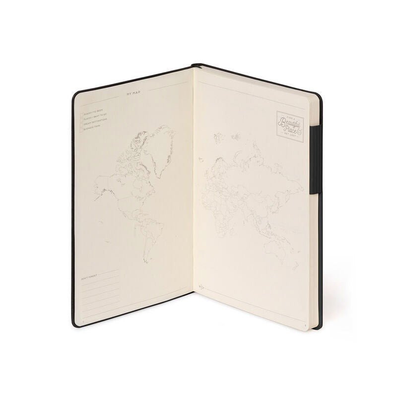 Legami My Notebook Medium Black - Blanco - 24Papershop