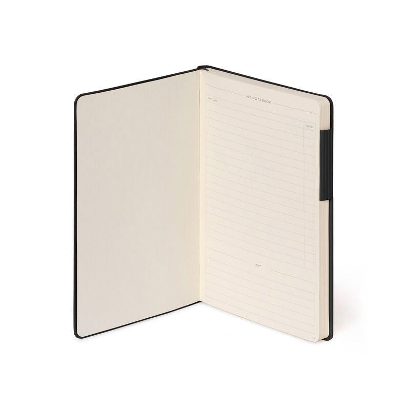 Legami My Notebook Medium Black - Gelinieerd - 24Papershop