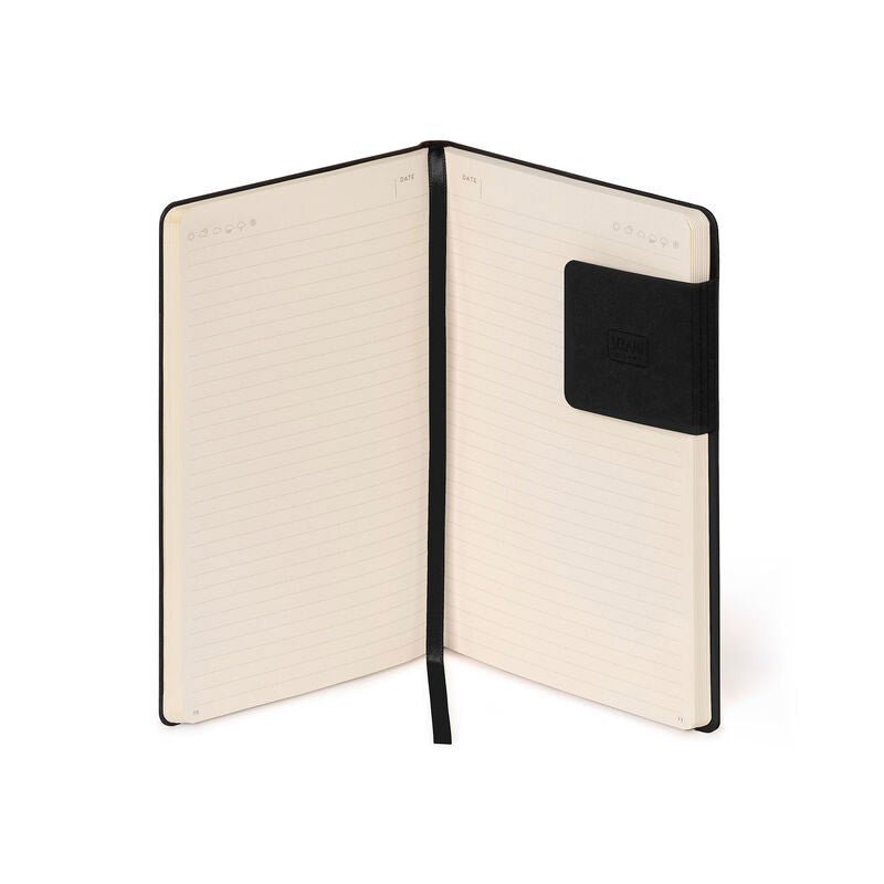 Legami My Notebook Medium Black - Gelinieerd - 24Papershop