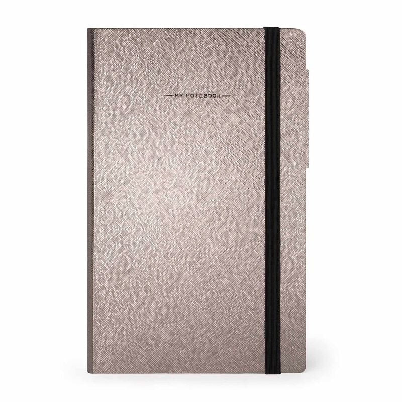 Legami My Notebook Medium Grey Diamond - Gelinieerd - 24Papershop