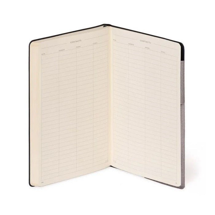 Legami My Notebook Medium Grey Diamond - Gelinieerd - 24Papershop