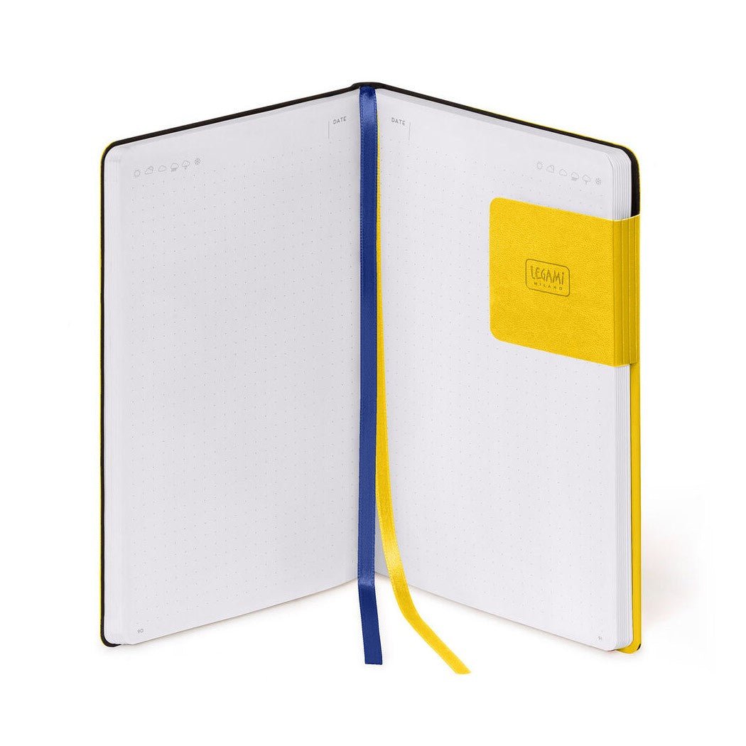 Legami My Notebook Medium Yellow Freesia - Dotted - 24Papershop