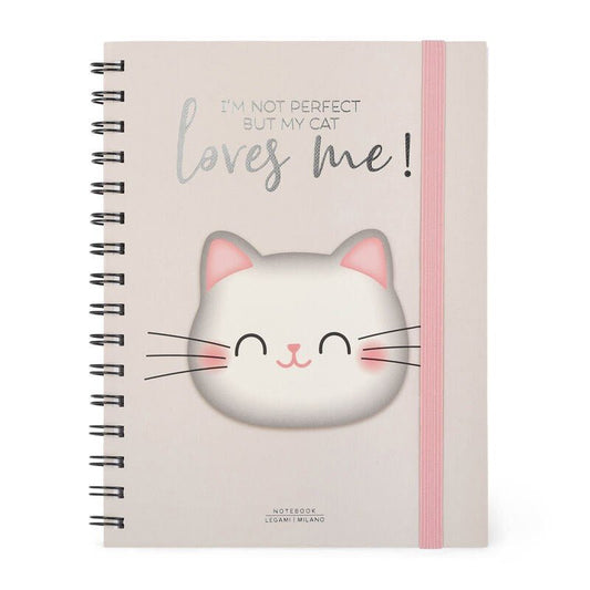 Legami Notitieboek A5 Spiraal - Kitty - 24Papershop