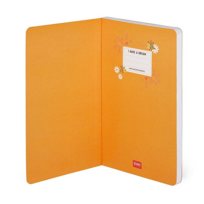 Legami Notitieboek Medium Bee - Gelinieerd - 24Papershop