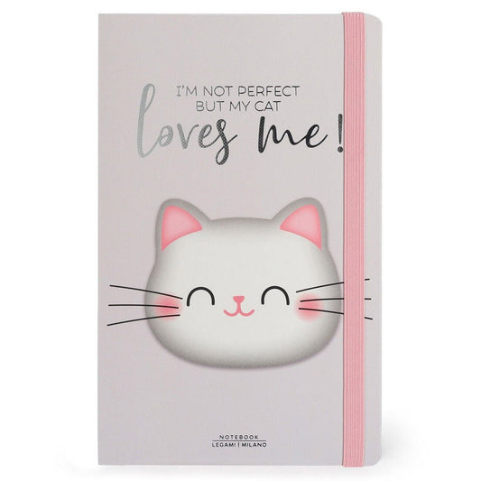 Legami Notitieboek Medium Kitty - Gelinieerd - 24Papershop