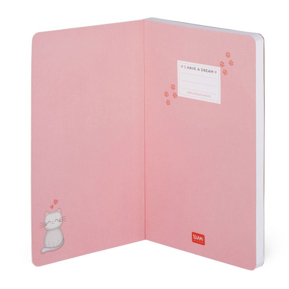 Legami Notitieboek Medium Kitty - Gelinieerd - 24Papershop