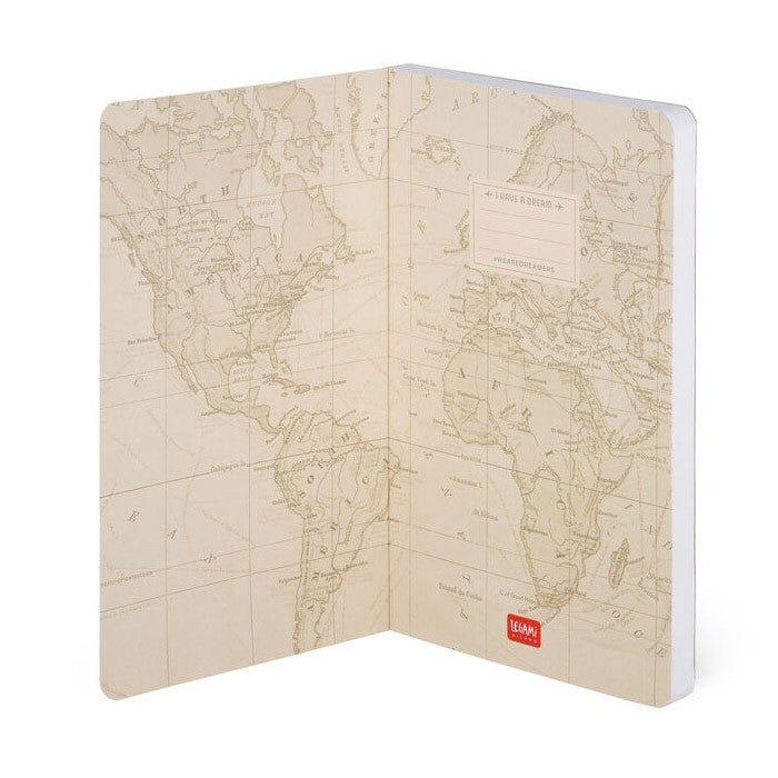 Legami Notitieboek Medium Travel - Gelinieerd - 24Papershop