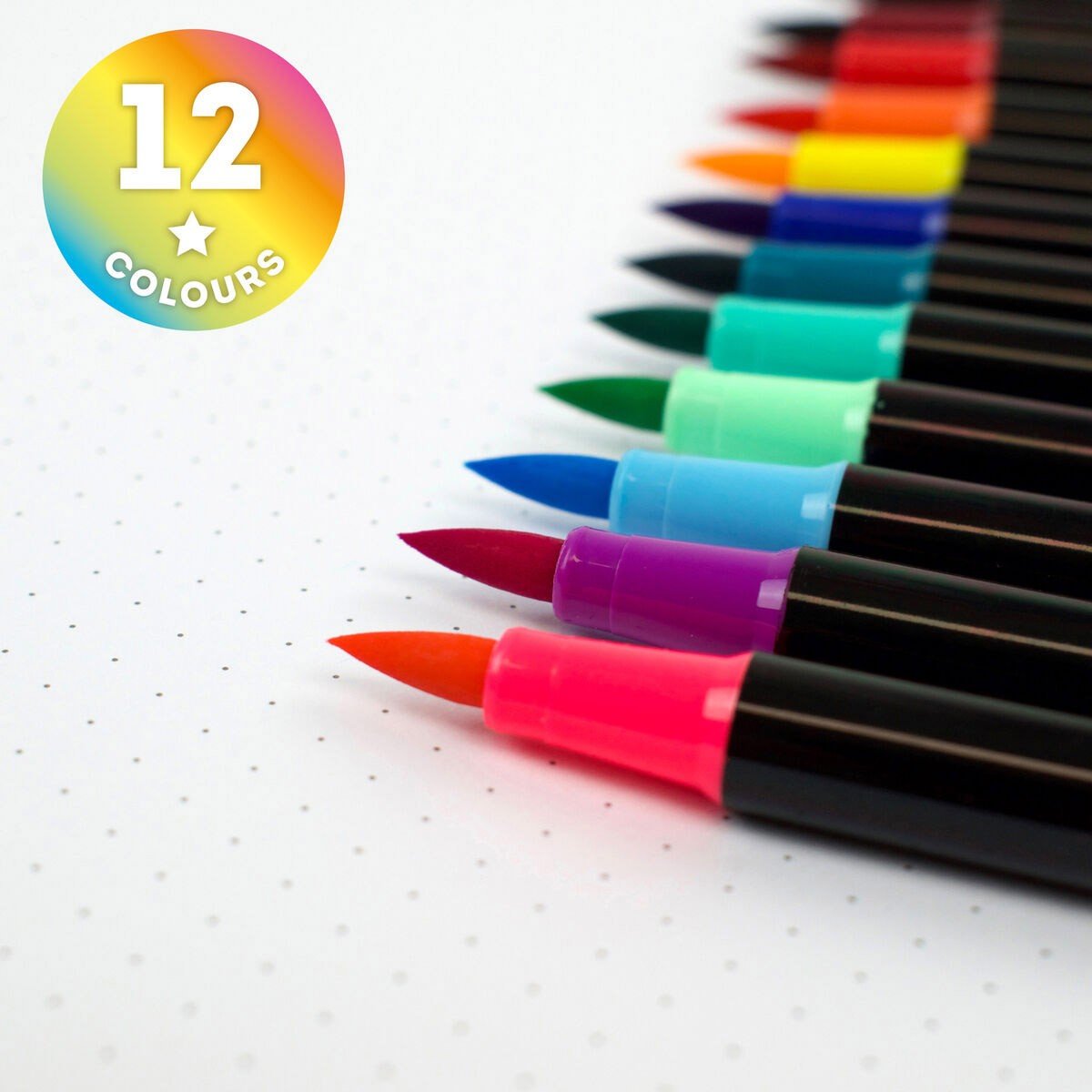 Legami Set van 12 Brush Markers - 24Papershop