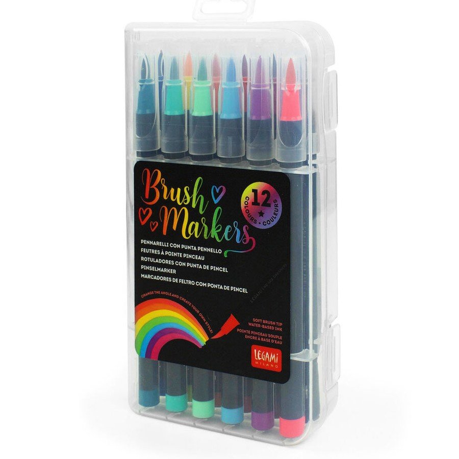 Legami Set van 12 Brush Markers - 24Papershop