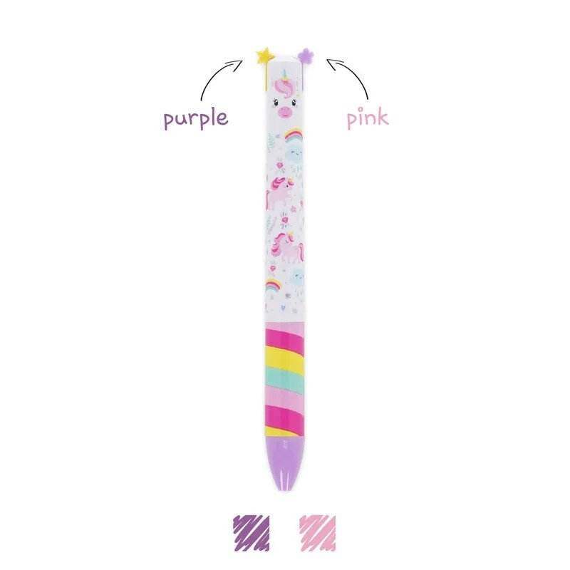 Legami Twee Kleuren Balpen - Unicorn - 24Papershop