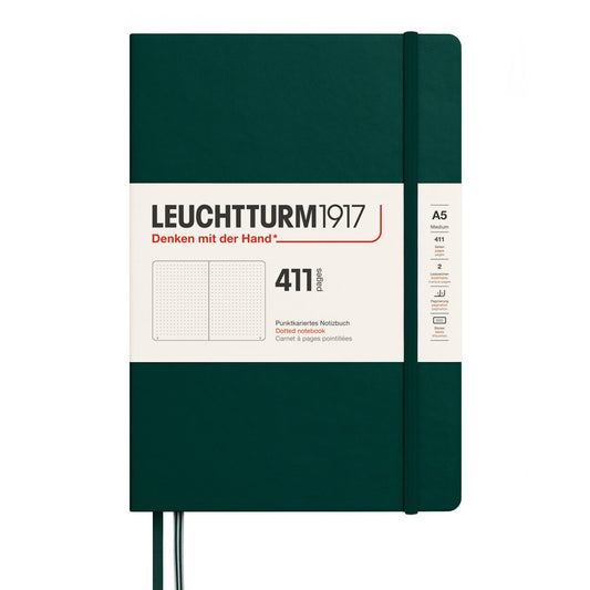 Leuchtturm1917 Medium A5 Notitieboek 411 Forest Green - Dotted