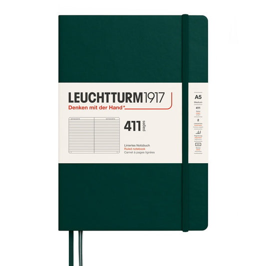 Leuchtturm1917 Medium A5 Notitieboek 411 Forest Green - Gelinieerd