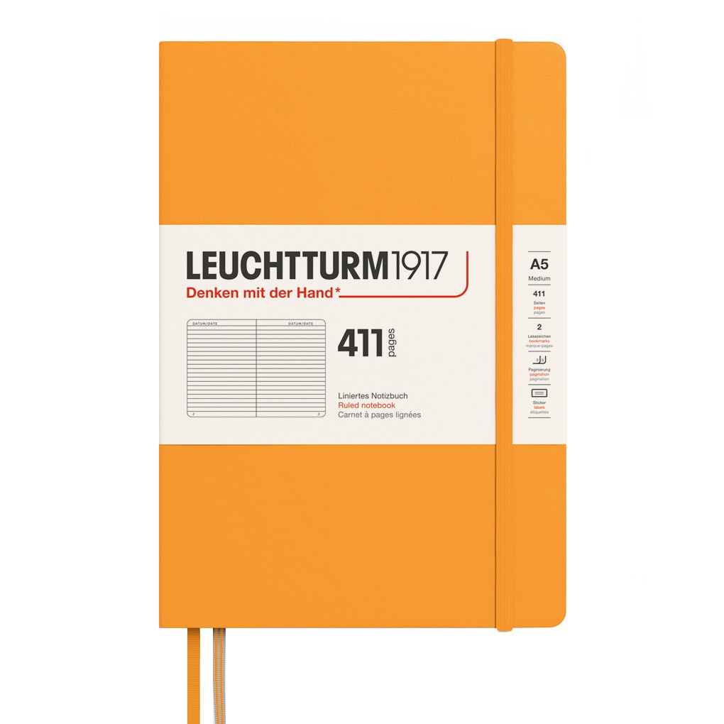 Leuchtturm1917 Medium A5 Notitieboek 411 Rising Sun - Gelinieerd