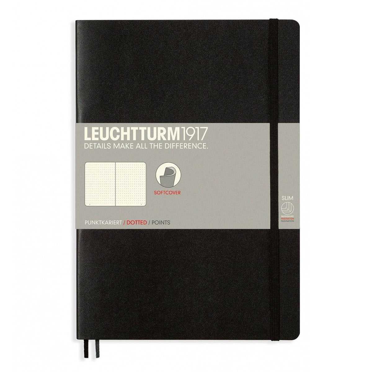 Leuchtturm1917 Composition B5 Notitieboek Black - Dotted - 24Papershop