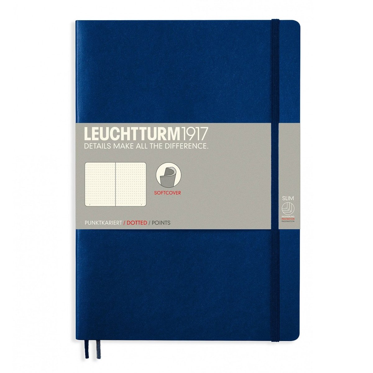 Leuchtturm1917 Composition B5 Notitieboek Navy - Dotted - 24Papershop