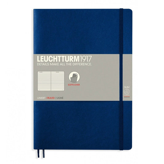 Leuchtturm1917 Composition B5 Notitieboek Navy - Gelinieerd - 24Papershop