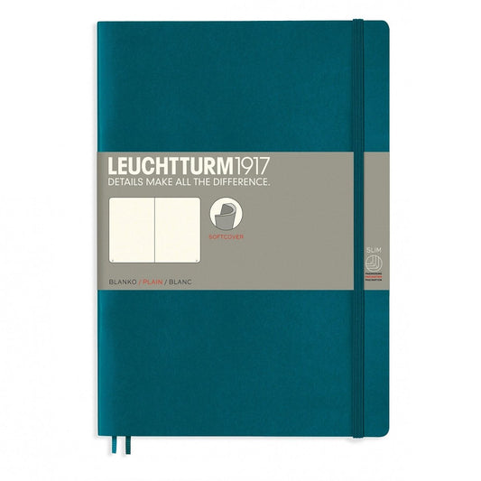 Leuchtturm1917 Composition B5 Notitieboek Pacific Green - Ongelinieerd - 24Papershop