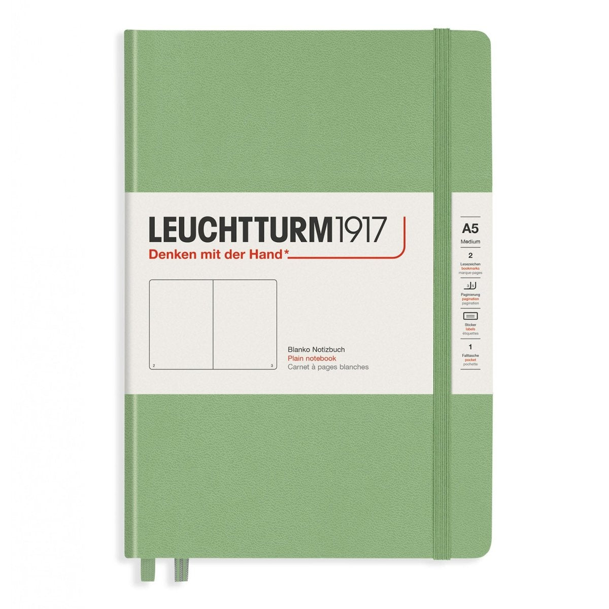 Leuchtturm1917 Composition B5 Notitieboek Sage - Ongelinieerd - 24Papershop