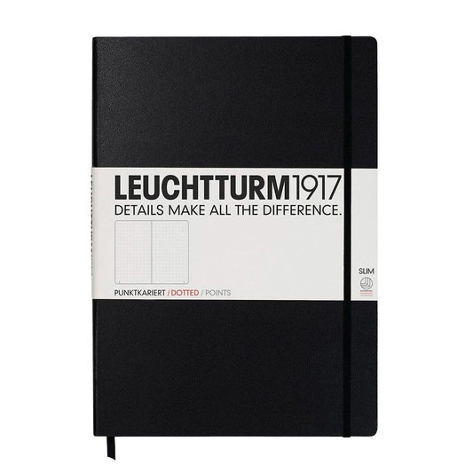 Leuchtturm1917 Master Slim A4+ Notitieboek Black - Dotted - 24Papershop