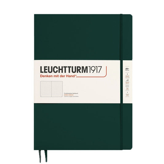 Leuchtturm1917 Master Slim A4+ Notitieboek Forest Green - Dotted - 24Papershop