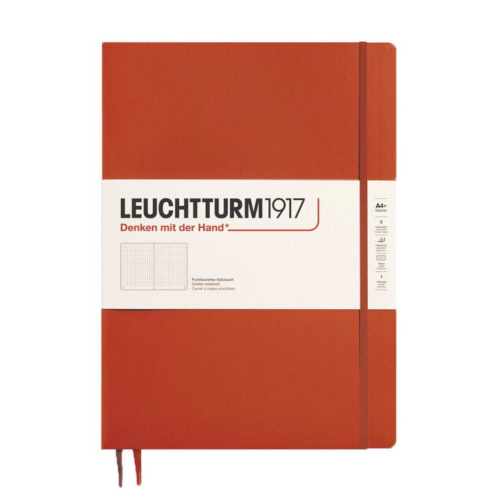 Leuchtturm1917 Master Slim A4+ Notitieboek Fox Red - Dotted - 24Papershop