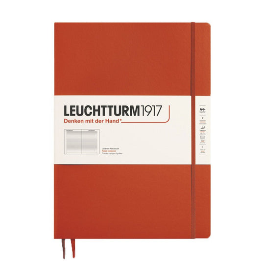 Leuchtturm1917 Master Slim A4+ Notitieboek Fox Red - Gelinieerd - 24Papershop