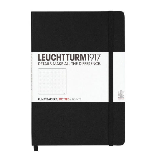 Leuchtturm1917 Medium A5 Notitieboek Black - Dotted - 24Papershop