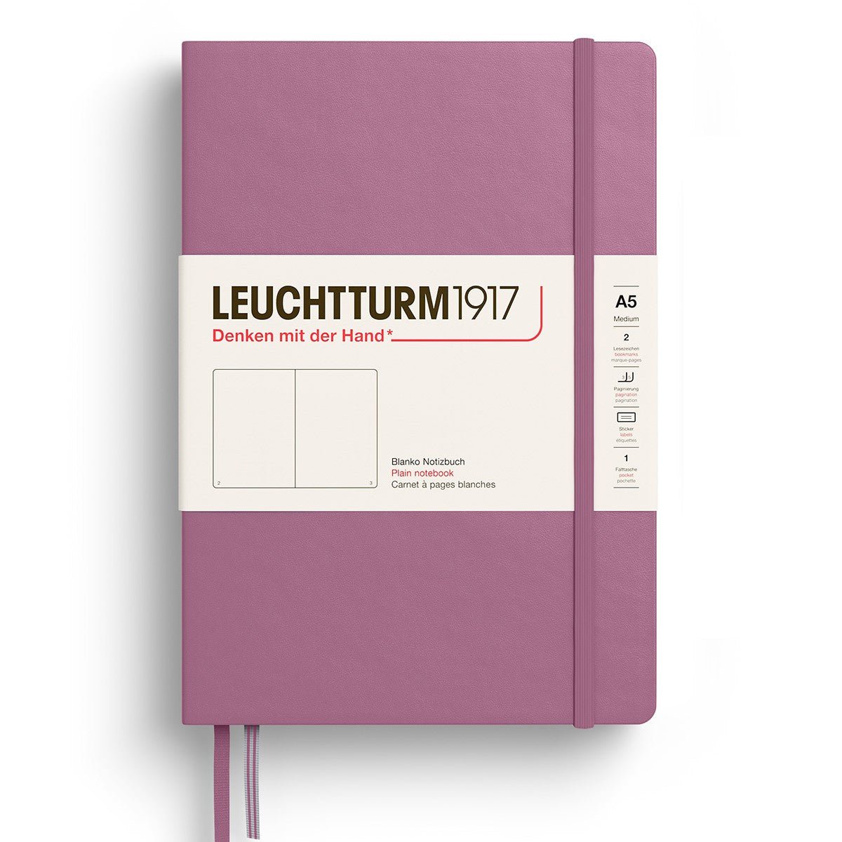 Leuchtturm1917 Medium A5 Notitieboek Dusty Rose - Blanco - 24Papershop