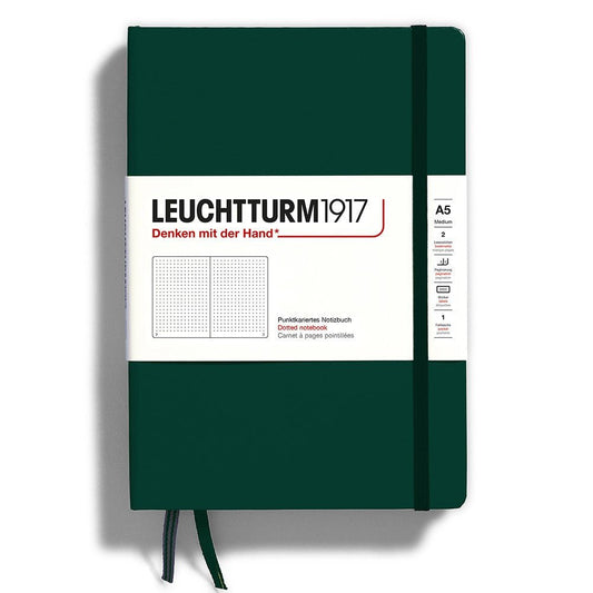 Leuchtturm1917 Medium A5 Notitieboek Forest Green - Dotted - 24Papershop