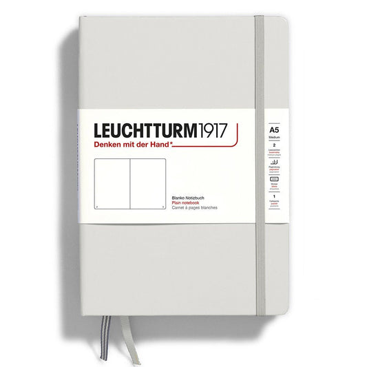 Leuchtturm1917 Medium A5 Notitieboek Light Grey - Blanco - 24Papershop