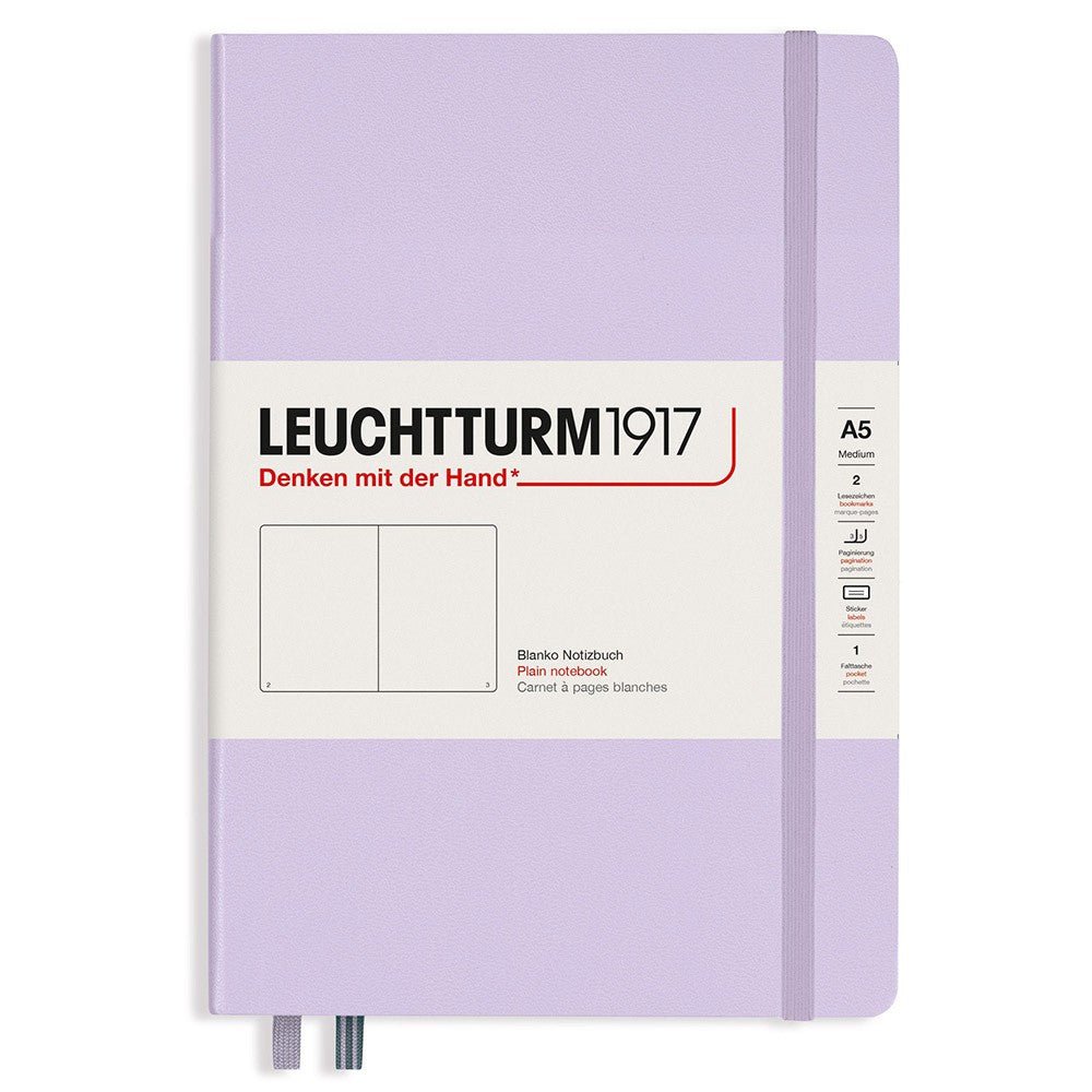 Leuchtturm1917 Medium A5 Notitieboek Lilac - Blanco - 24Papershop