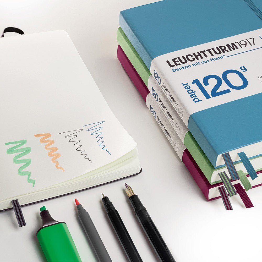 Leuchtturm1917 Medium A5 Notitieboek Mint Green 120g - Blanco - 24Papershop