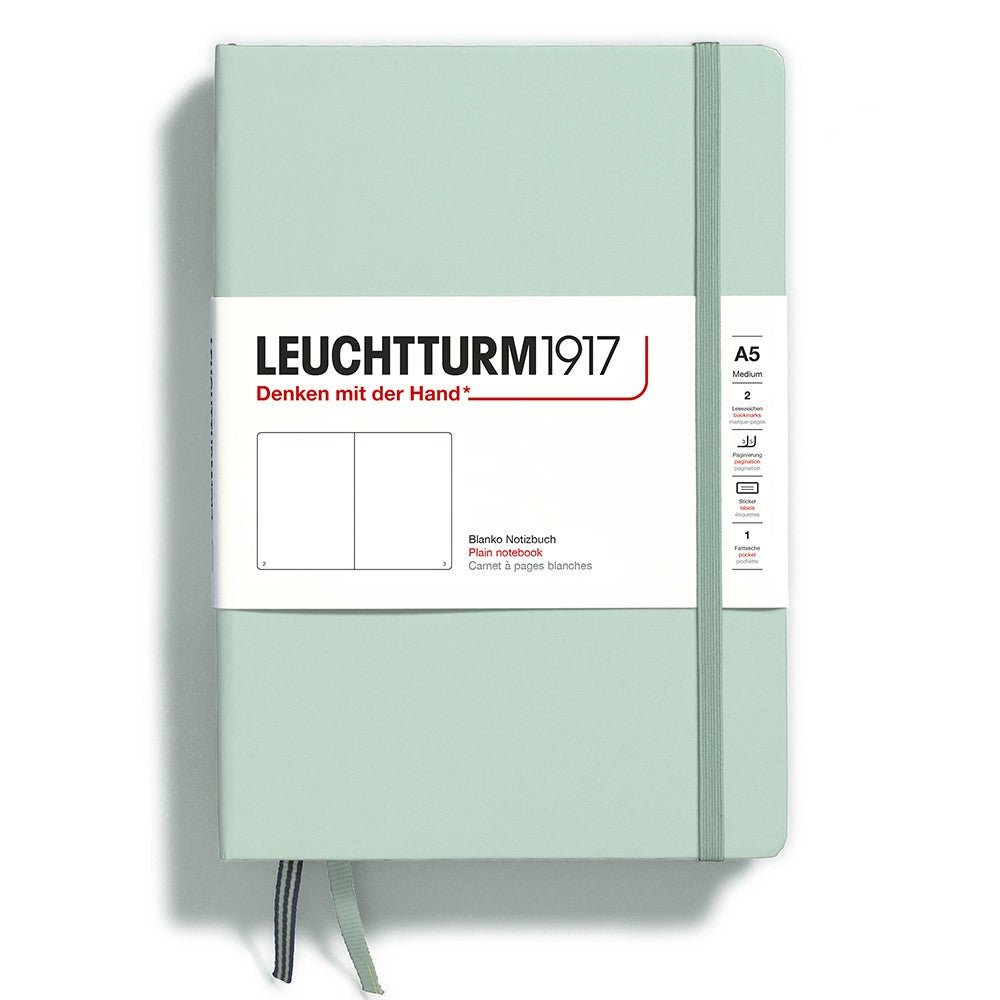 Leuchtturm1917 Medium A5 Notitieboek Mint Green - Blanco - 24Papershop