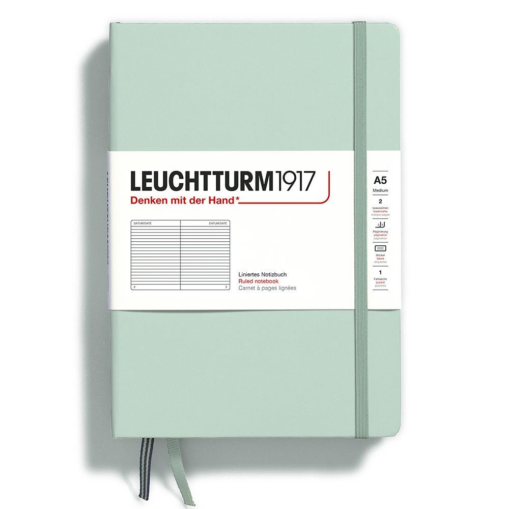 Leuchtturm1917 Medium A5 Notitieboek Mint Green - Gelinieerd - 24Papershop