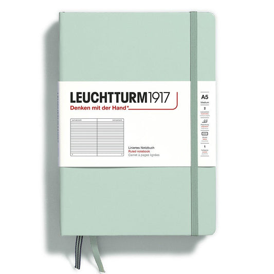 Leuchtturm1917 Medium A5 Notitieboek Mint Green - Gelinieerd - 24Papershop