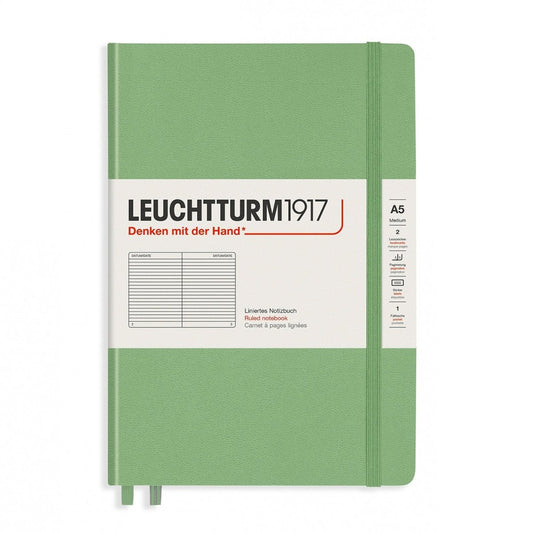 Leuchtturm1917 Medium A5 Notitieboek Muted Colours Sage - Gelinieerd - 24Papershop