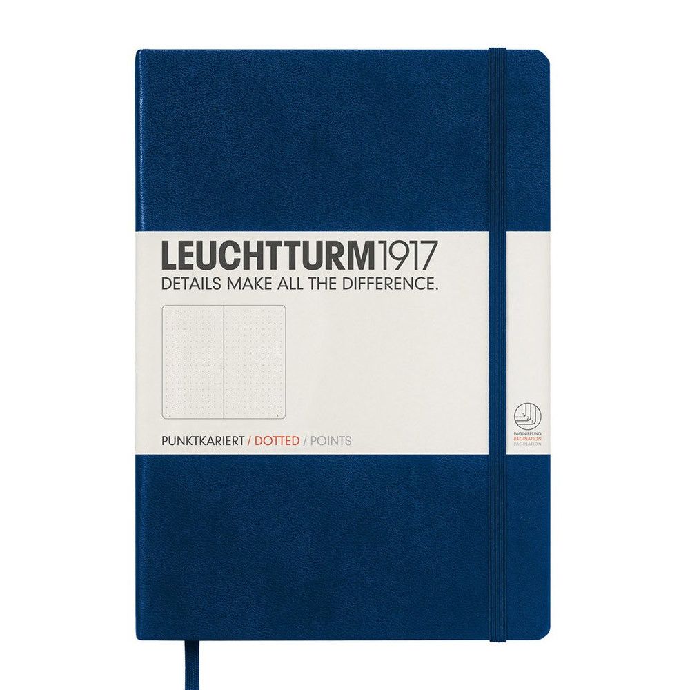 Leuchtturm1917 Medium A5 Notitieboek Navy Blue - Dotted - 24Papershop