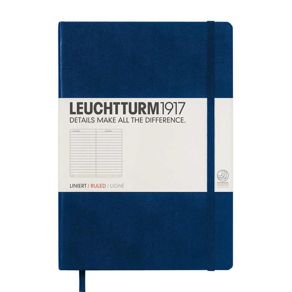 Leuchtturm1917 Medium A5 Notitieboek Navy Blue - Gelinieerd - 24Papershop