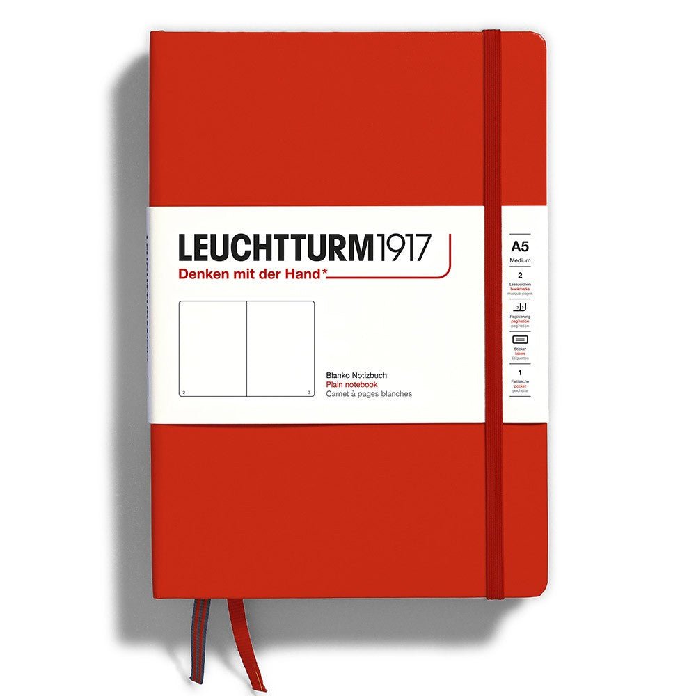 Leuchtturm1917 Medium A5 Notitieboek Red Fox - Blanco - 24Papershop