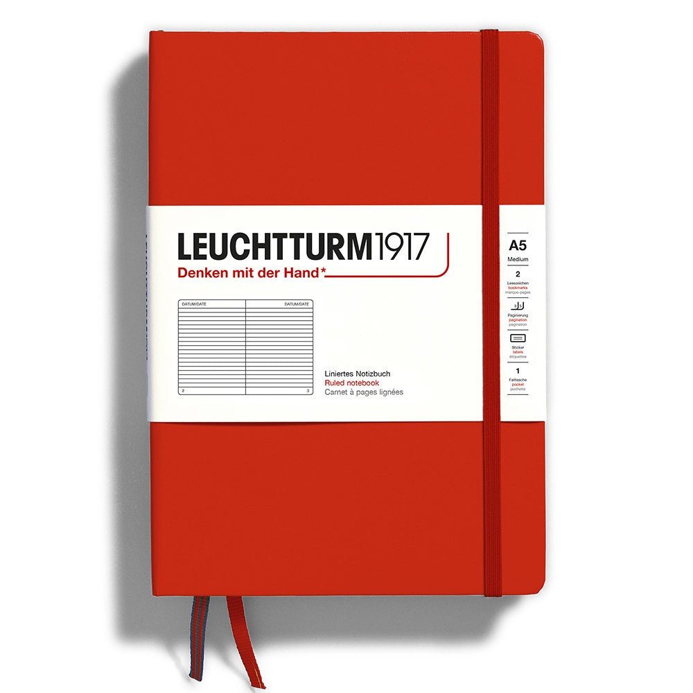 Leuchtturm1917 Medium A5 Notitieboek Red Fox - Gelinieerd - 24Papershop