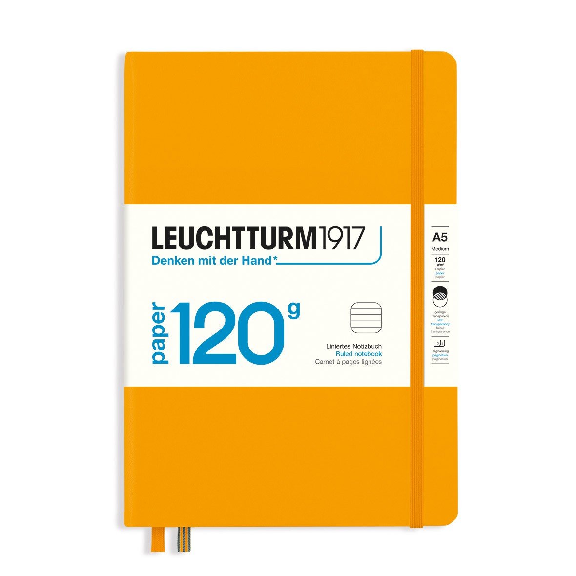 Leuchtturm1917 Medium A5 Notitieboek Rising Sun 120g - Gelinieerd - 24Papershop