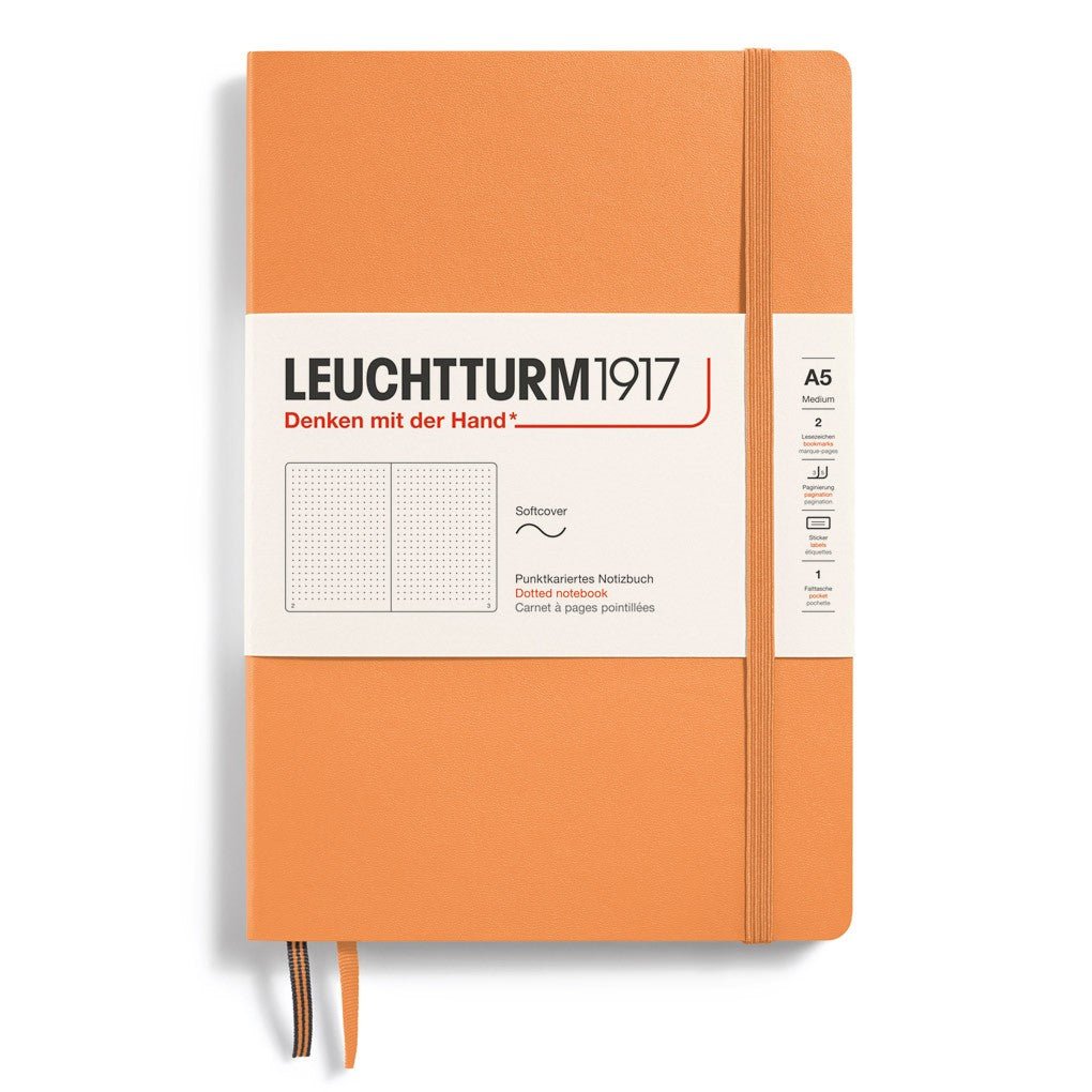 Leuchtturm1917 Medium A5 Notitieboek Soft Cover Apricot - Dotted - 24Papershop