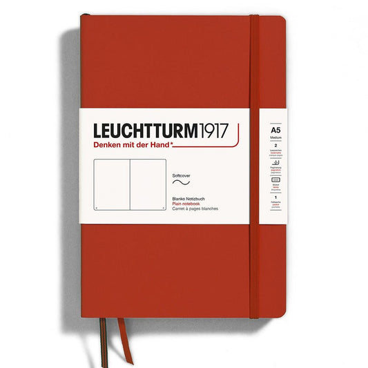 Leuchtturm1917 Medium A5 Notitieboek Soft Cover Fox Red - Blanco - 24Papershop