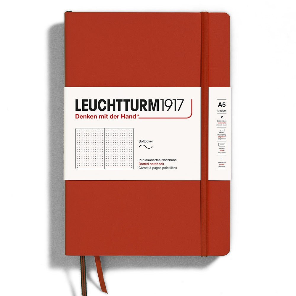 Leuchtturm1917 Medium A5 Notitieboek Soft Cover Fox Red - Dotted - 24Papershop